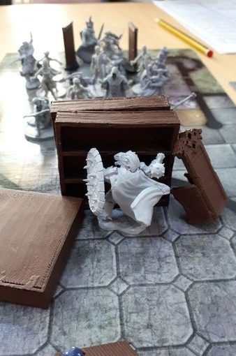 Partida de rol con miniaturas